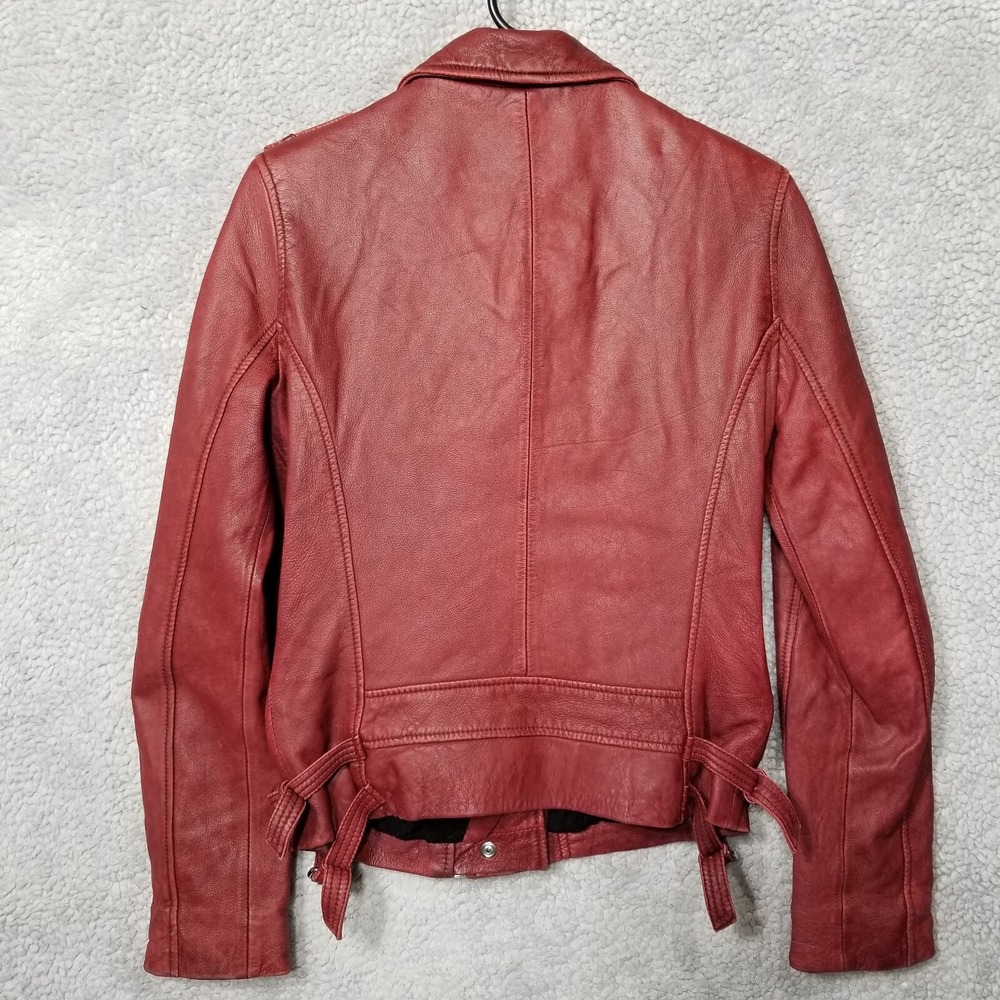 IRO Barby Motorcycle Lamb Leather Jacket Moto Biker Size 1 - Picture 11 of 11